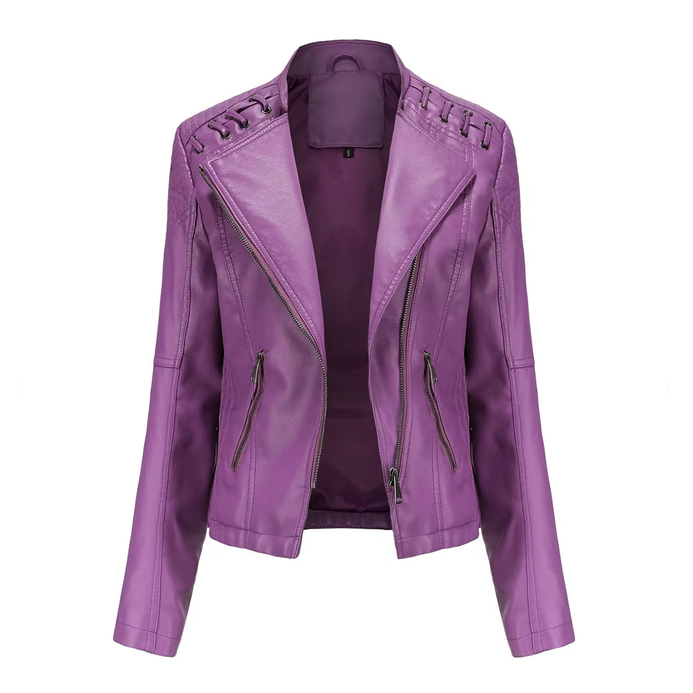 Women's Fashion Leather Jacket