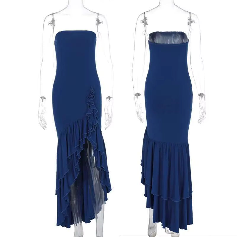 Sultry Elegance Off-Shoulder Maxi