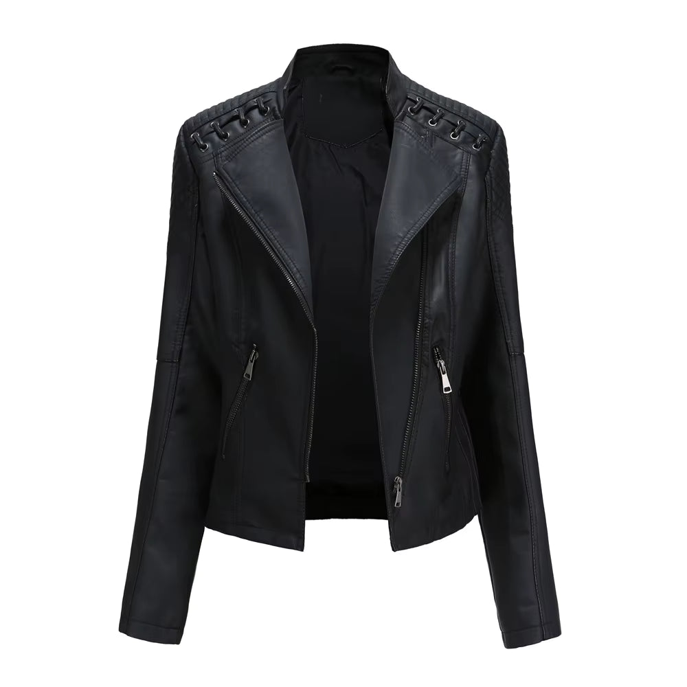 Women's Fashion Leather Jacket