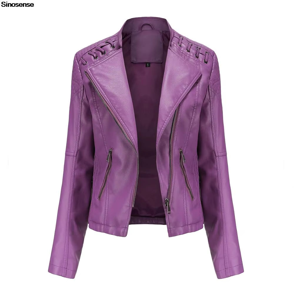 Women's Fashion Leather Jacket